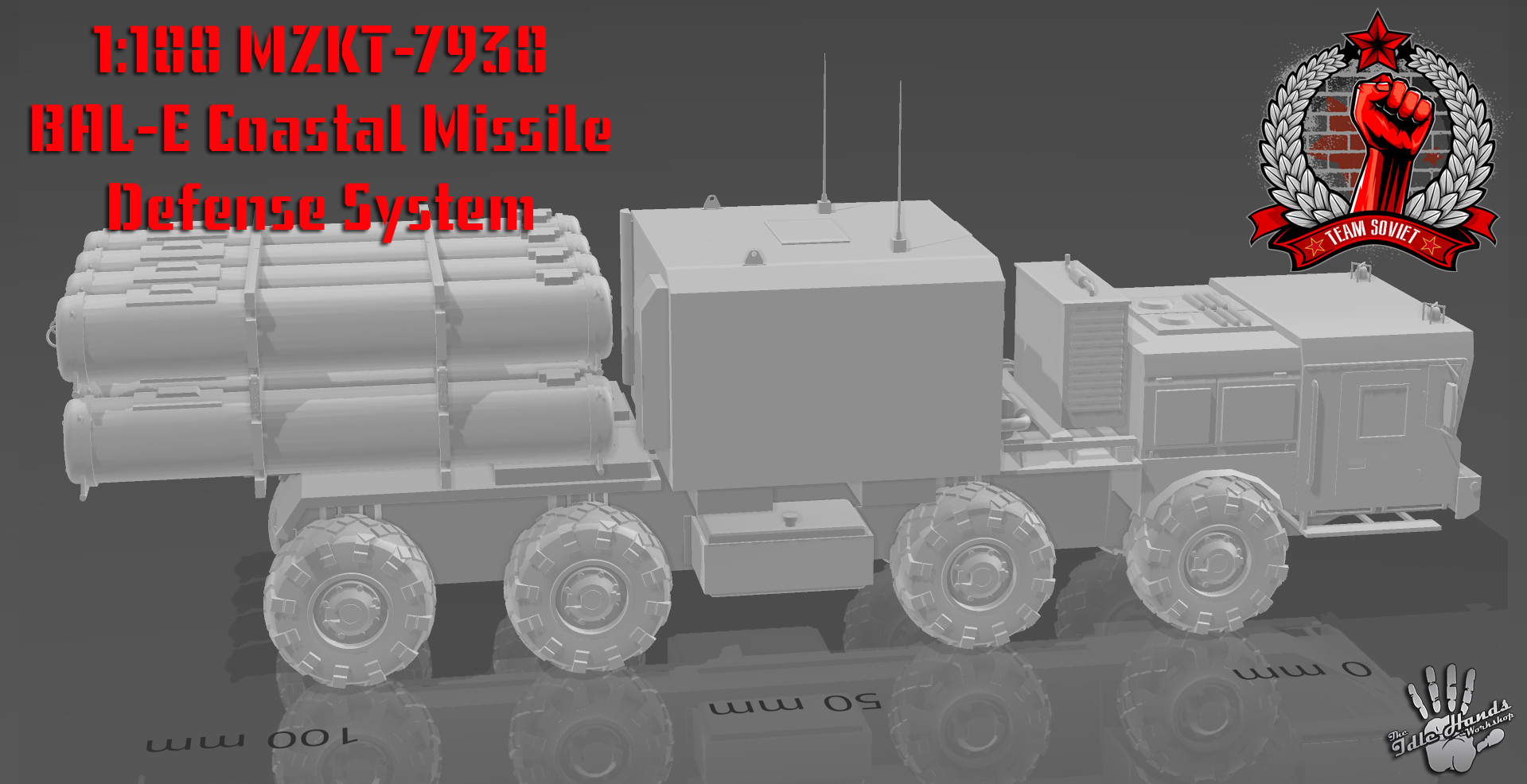 1:100 MZKT-7930 Astrolog BAL-E Coastal Defense Missile System